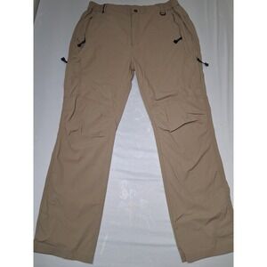 Mens XL Outdoorsports Hiking Pants Lightweight‎ Cargo Travel Khaki